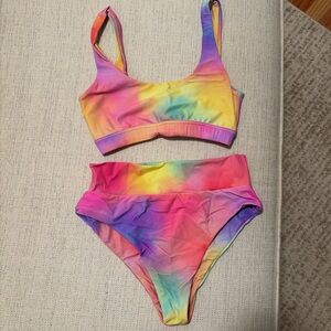 Infamous high waist two piece size S